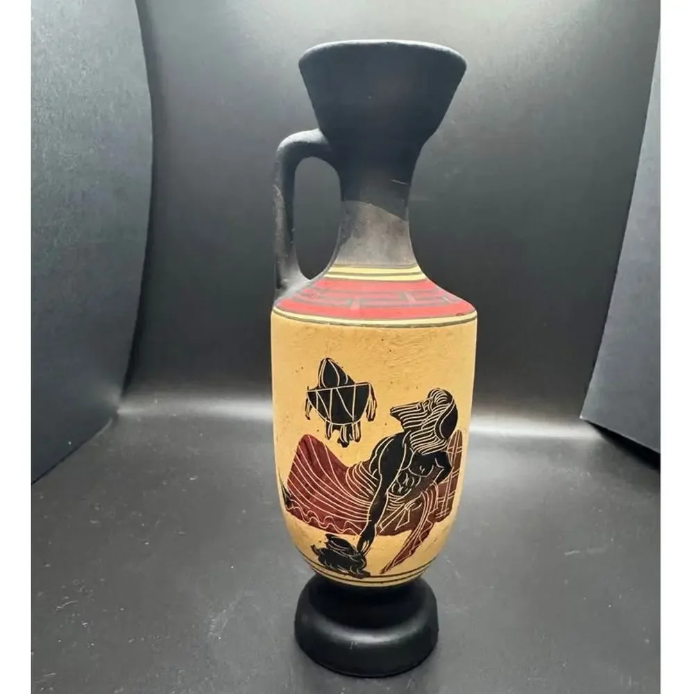 Greek Pottery Vase Museum Reproduction Ceramic Copy of Classic Period 450 B.C.